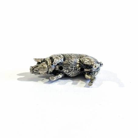Italian silver piglet miniature - Image 4