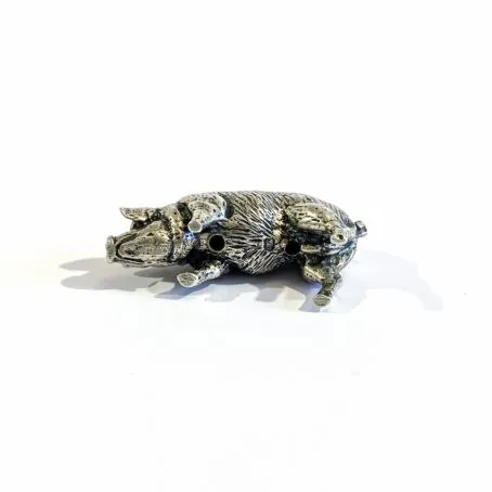 Italian silver piglet miniature - Image 4