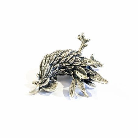 miniatura gallo in argento italiana - immagine 3