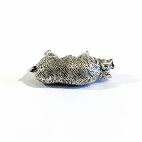 Italian silver piglet miniature - Image 3