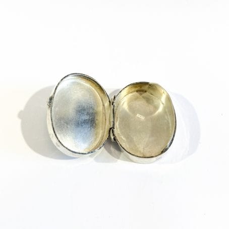 portapillole egiziano in argento con pietra - immagine 5
