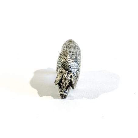 Italian silver piglet miniature - Image 5