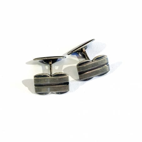 gemelli da camicia art deco in argento - immagine 5