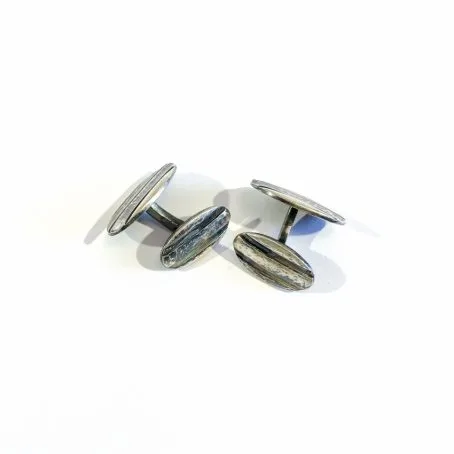 gemelli da camicia art deco in argento - immagine 4