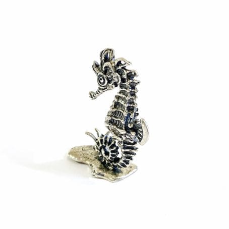 miniatura ippocampo in argento italiana - immagine 8