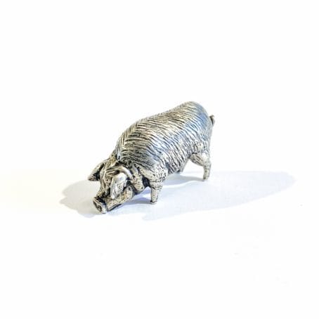 Italian silver piglet miniature - Image 8