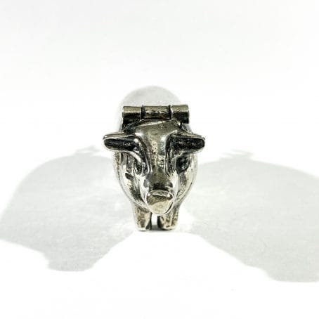 porta pillole in argento a forma di maialino - immagine 4