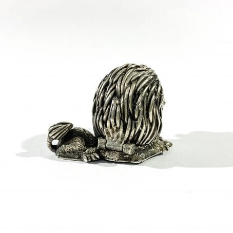 porta pillole in argento a forma di leone - immagine 5