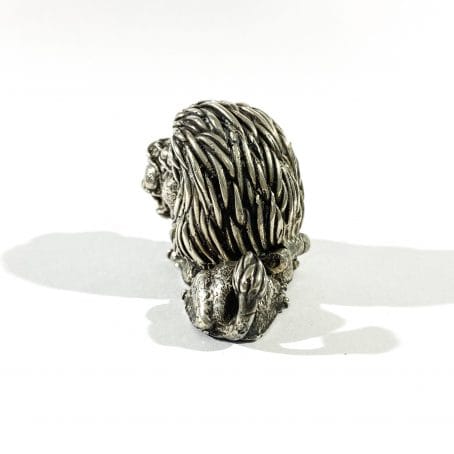 porta pillole in argento a forma di leone - immagine 6