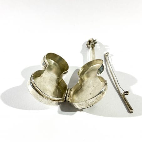 porta pillole in argento a forma di violino - immagine 8