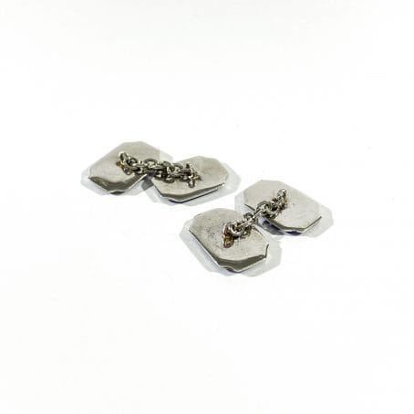 gemelli camicia classici in argento e smalto - immagine 5