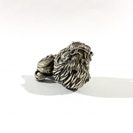 portapillole in argento leone