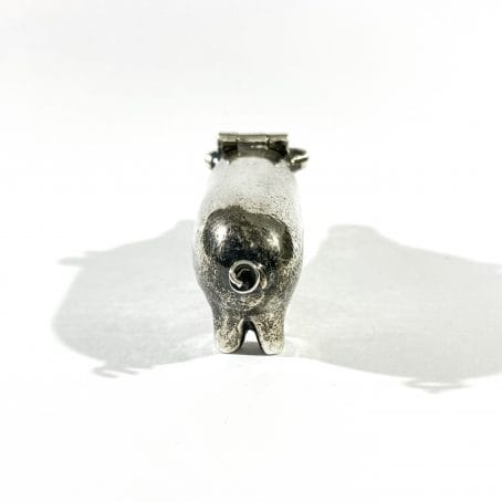 porta pillole in argento a forma di maialino - immagine 6