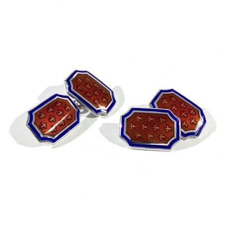 enamelled shirt cufflinks