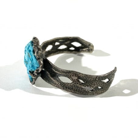 bracciale con medusa in turchese - immagine 4