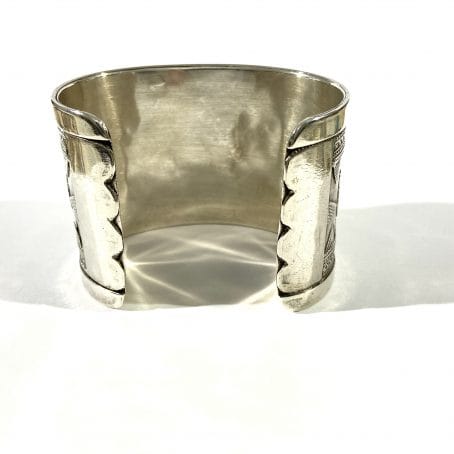 bracciale da uomo kazako in argento - immagine 4