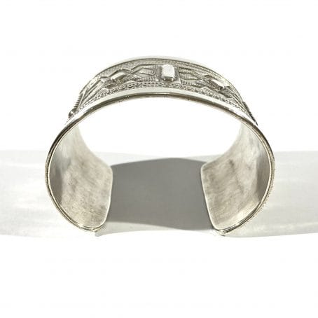 bracciale da uomo kazako in argento - immagine 7