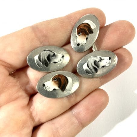 antichi gemelli camicia con cani - immagine 2