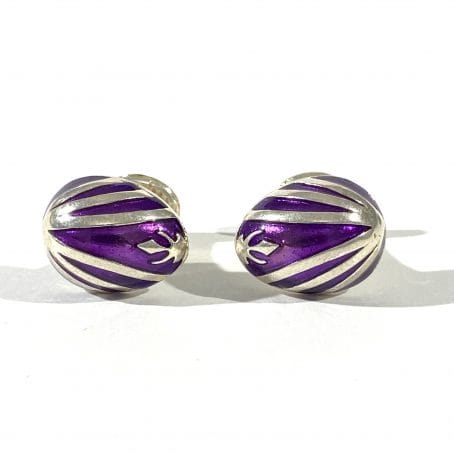 cufflinks in silver and enamel - Image 6