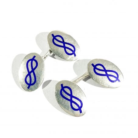 shirt cufflinks with sailor knot