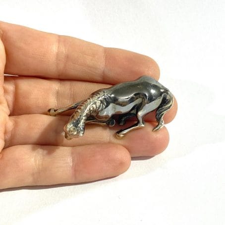 miniatura cavallo in argento - immagine 7