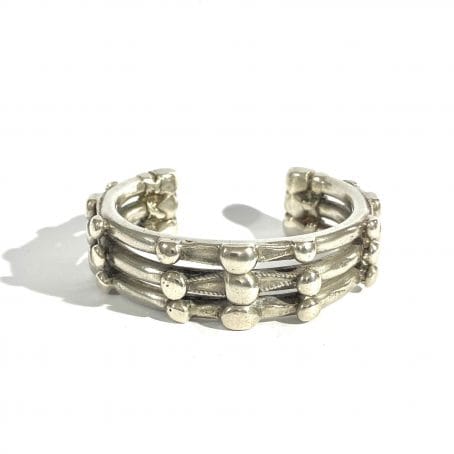 Ancient Egyptian bracelet in solid silver with Cairo stamps