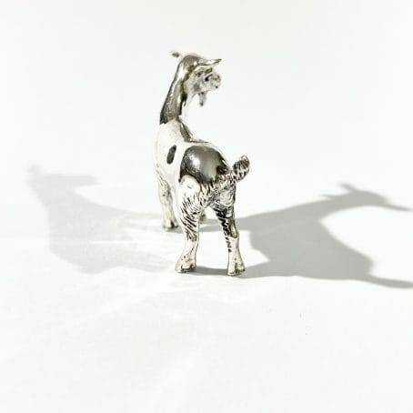 miniatura capra in argento - immagine 5