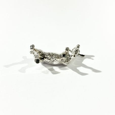 miniatura capra in argento - immagine 6