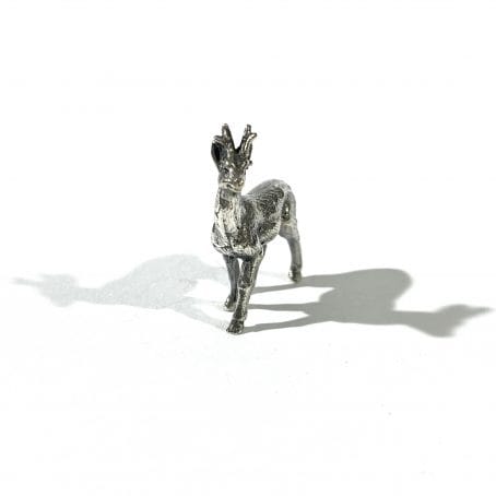 miniatura cervo in argento - immagine 3