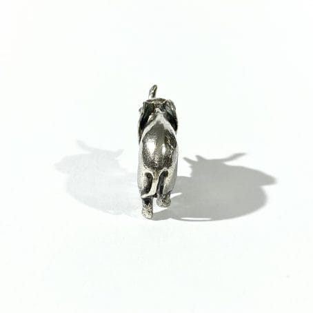 italian two-tone solid silver elephant miniature, figurine hallmarked  - Image 5