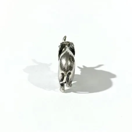 italian two-tone solid silver elephant miniature, figurine hallmarked  - Image 5