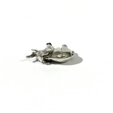italian two-tone solid silver elephant miniature, figurine hallmarked  - Image 7