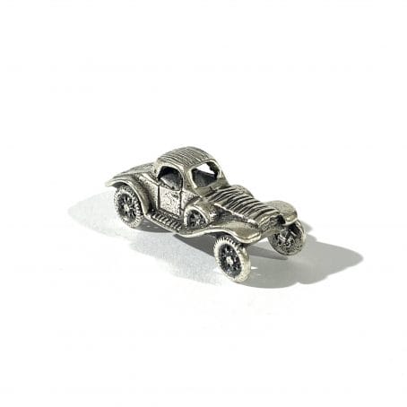 miniatura automobile retrò in argento - immagine 3