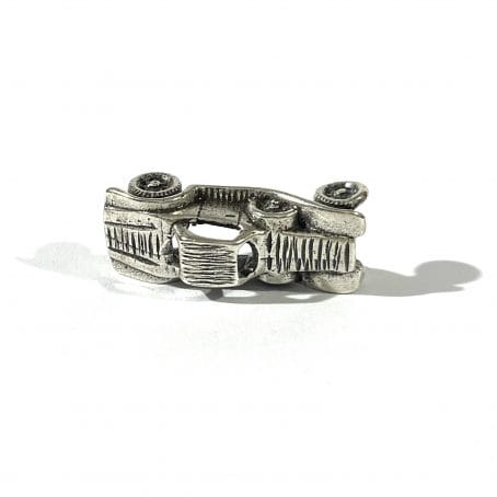 miniatura automobile retrò in argento - immagine 7