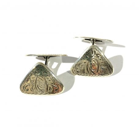 silver shirt cufflinks