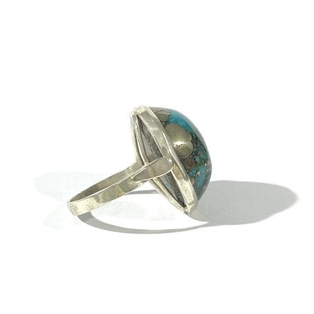 anello con  grande turchese naturale - immagine 6