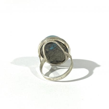 anello con  grande turchese naturale - immagine 7