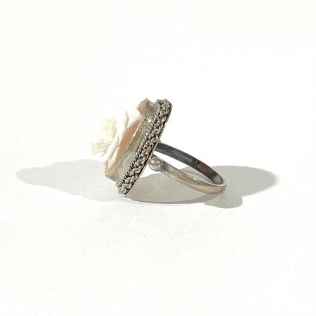 anello con cammeo a forme di rosa - immagine 5