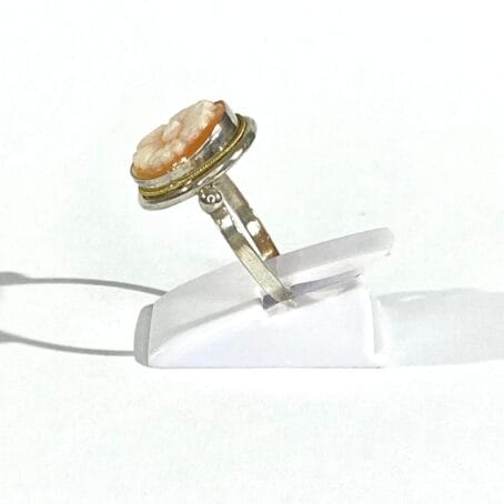 Ring with Flower Cameo - Image 3
