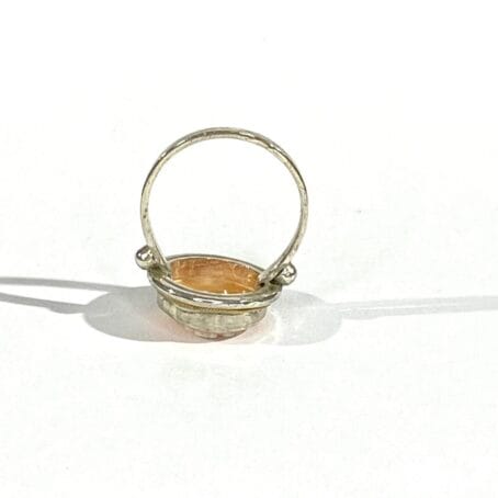 Ring with Flower Cameo - Image 7