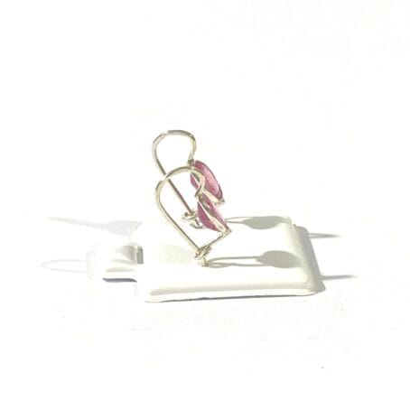 Earrings with natural rubies - Image 6
