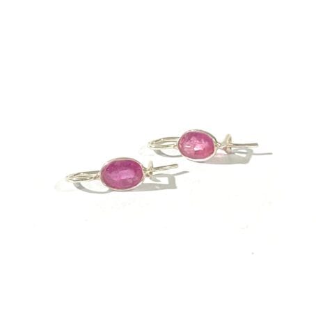 Earrings with natural rubies - Image 7