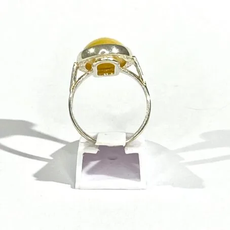 anello con ambra baltica - immagine 3