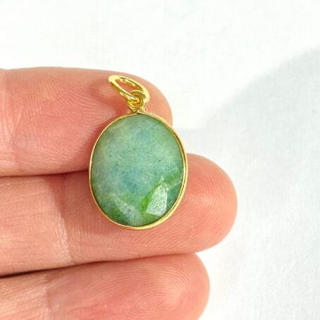 Natural emerald pendant