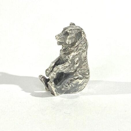 miniatura orso in argento - immagine 5