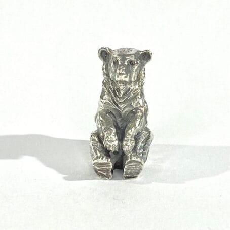 miniatura orso in argento - immagine 6
