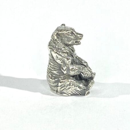 miniatura orso in argento - immagine 7