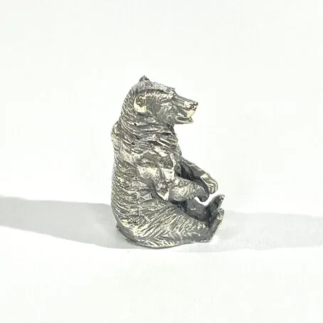pesante miniatura orso in argento - immagine 5