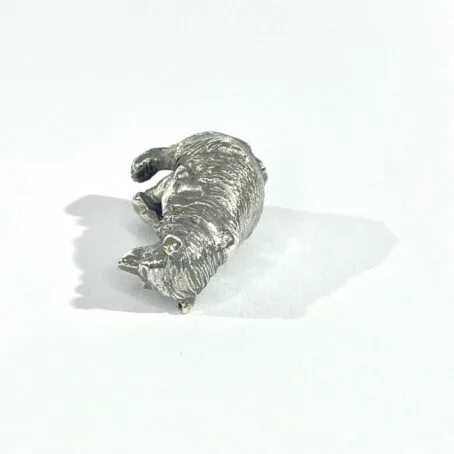 pesante miniatura orso in argento - immagine 3