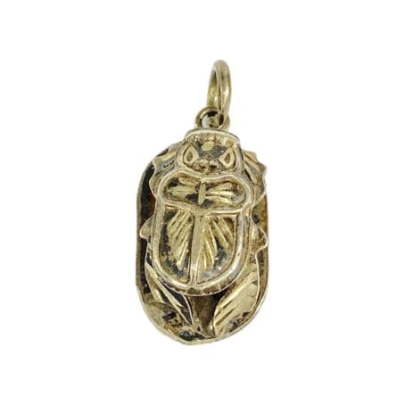 Silver scarabeo pendant